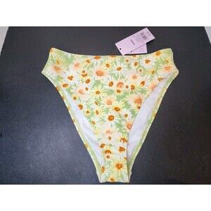 Women's Bikini Swim Bottom Wild Fable Daisy Size XX Small Cheeky High Waist XXS